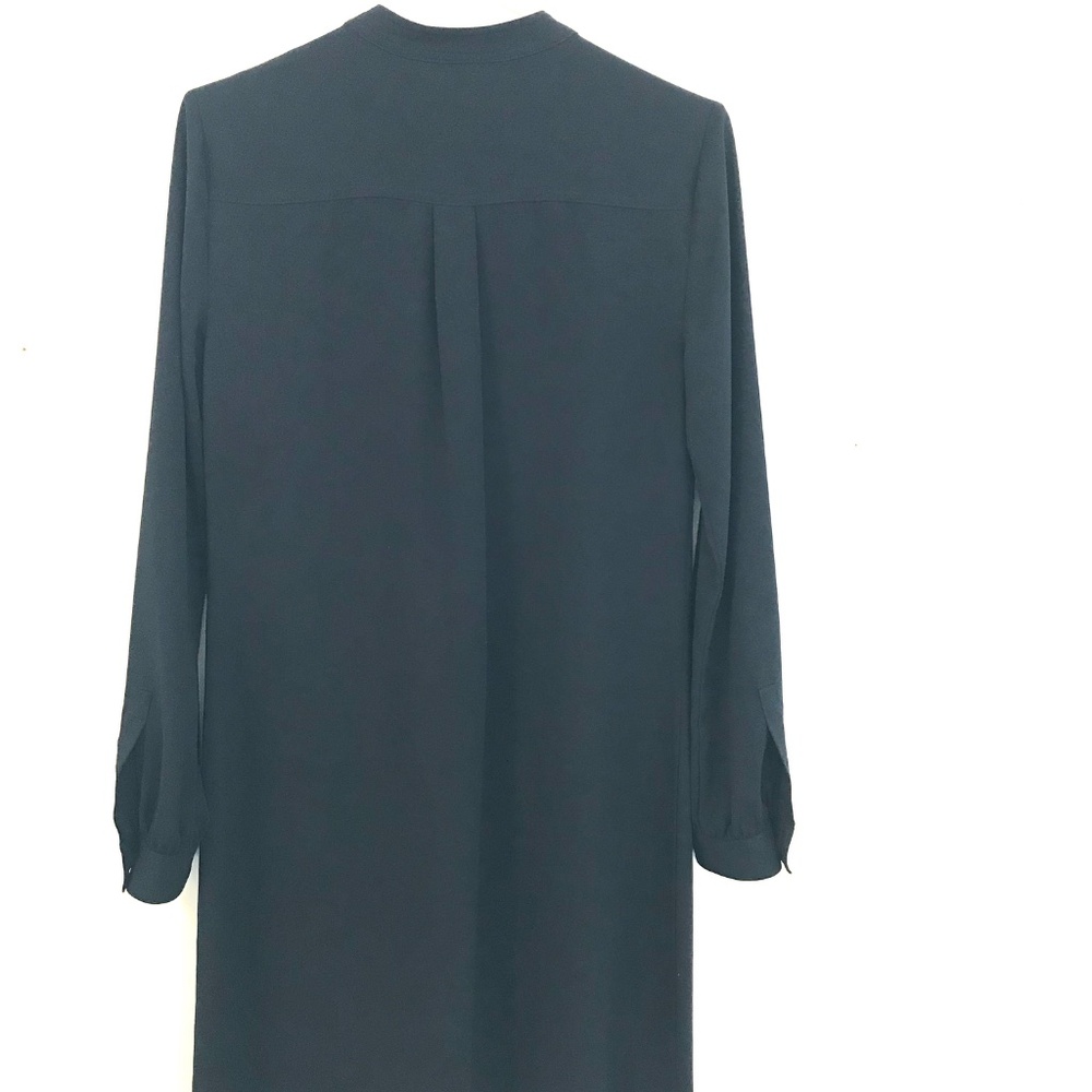 Michael Kors dress 4 navy 4 pockets balloon sleeves buttons knee length wedding - Picture 10 of 15